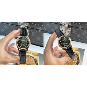 Patek Philippe Complications 5205R-011 Replica Super Clone - Rose Gold Case & Black/ Green Gradient Dial