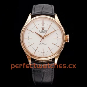 Rolex Cellini 50505-0020 Replica Stainless Steel Rose Gold Men’s Luxury Watch