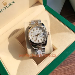 Rolex Datejust 126233-0027G Replica Two-Tone Gold Silver Dial Luxury Watch