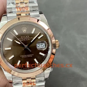 Rolex Datejust 126301-0002 Replica Chocolate Brown Dial Everose Gold Watch