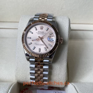 Rolex Datejust 126331-0010 Replica 36mm Pink Sunburst Dial Jubilee Bracelet Watch