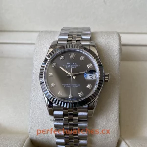 Rolex Datejust 278274-0008 Replica Luxury Women’s Grey Dial Fluted Bezel Automatic Watch