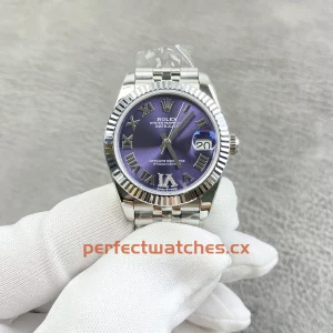 Rolex Datejust 278274-0026 Replica Classic Jubilee Bracelet Purple Roman Numeral Watch