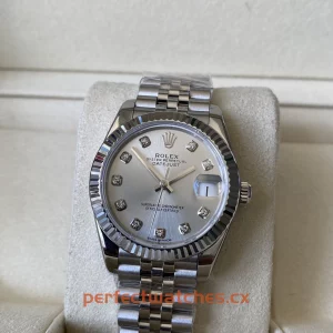 Rolex Datejust 278274-0030 Replica Ladies Luxury Silver Dial Fluted Bezel Timepiece