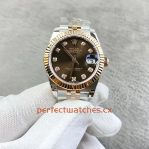 Rolex Datejust 279171-0011 Replica Two-Tone Everose Rolesor with Fluted Bezel Automatic Watch