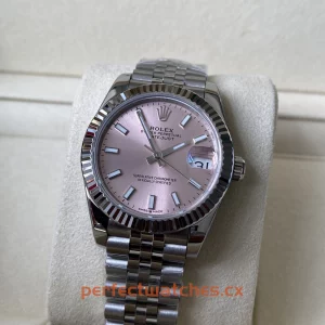 Rolex Datejust 279174-0001 Replica Classic Ladies Watch with Pink Dial and Steel Case