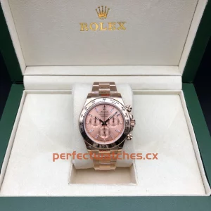 Rolex Daytona 116505-0017 Replica Luxury Pink Dial Rose-Gold Tachymeter Chrono