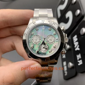 Rolex Daytona 116509-0044 Replica Men’s Luxury Watch Green MOP Dial & Oyster Bracelet