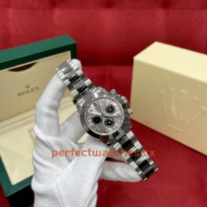 Rolex Daytona m116509-0072 Replica Steel And Black Dia with Oyster Bracelet