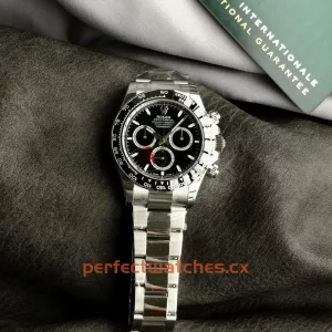 Rolex Daytona m126500LN-0002 Replica Automatic Chronograph Black Dial Watch