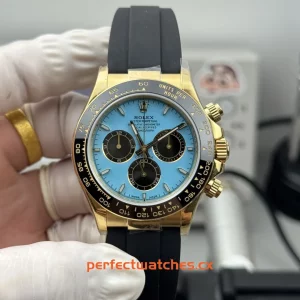 Rolex Daytona 126518LN Replica Ice-Blue Dial Ceramic Bezel Luxury Chronograph Watch